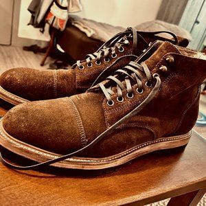 Taylor Stitch: The Moto Boot in Weatherproof Snuff Suede size 11D